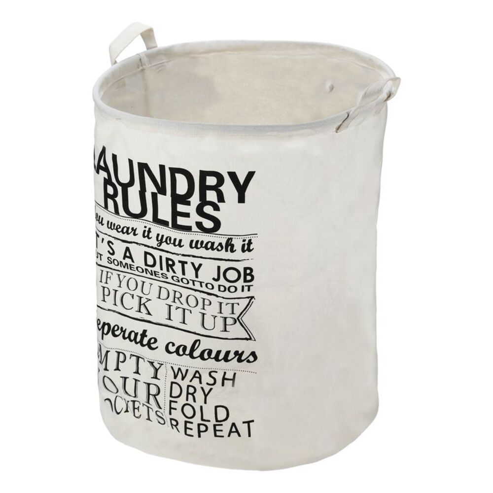 1 Pc 60L Foldable Cylindrical Laundry Basket for Laundry Room Black